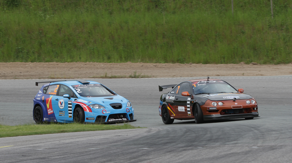 Jacob Borum og Martin Andersen, før Jacob udgik.
(Foto: Motorsporten.dk)